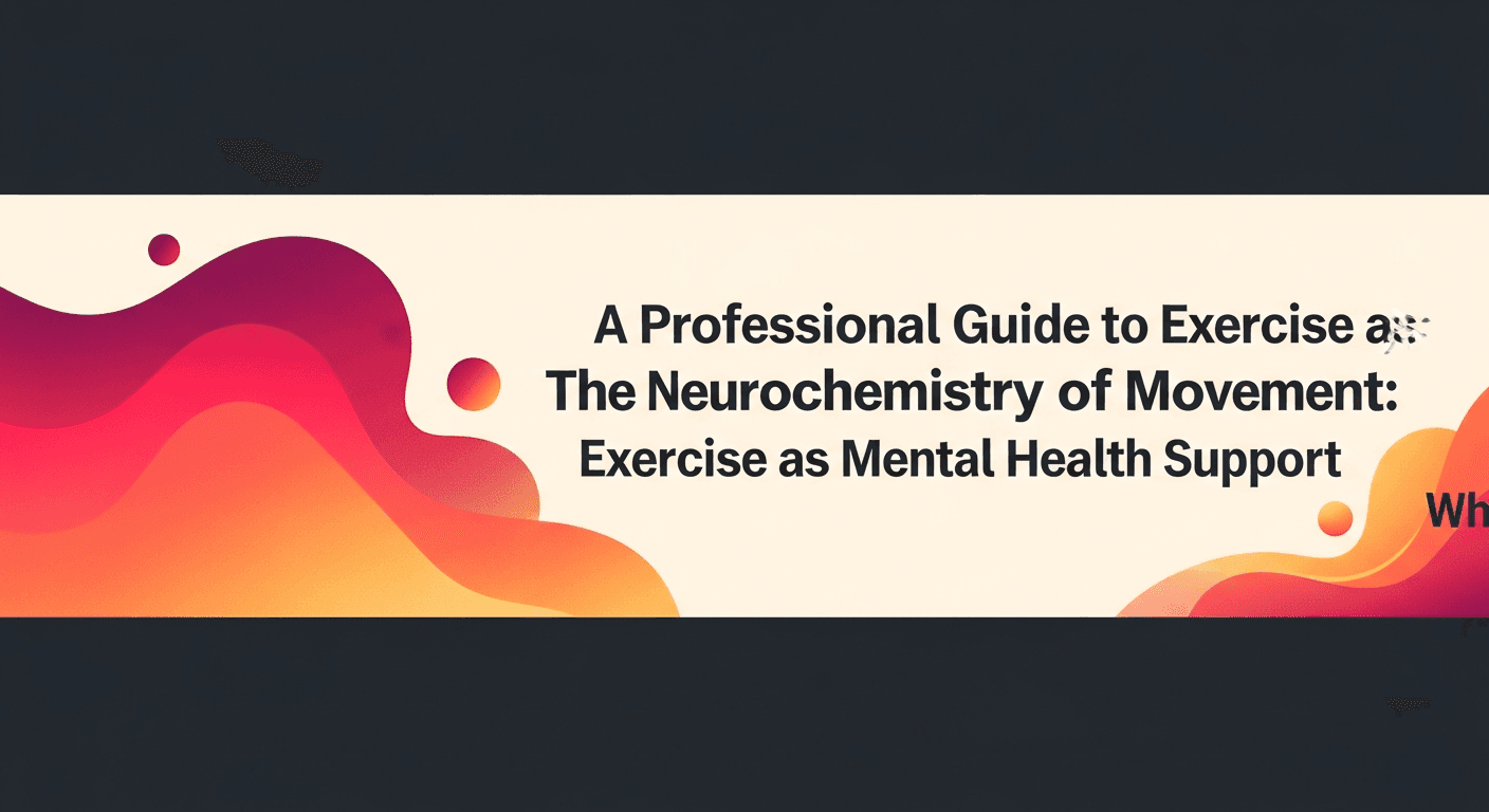 The Neurochemistry of Movement: A Professional Guide to Exercise as Mental Health Support
