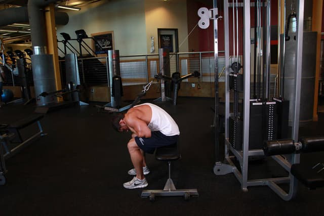 Cable Seated Crunch - view 2