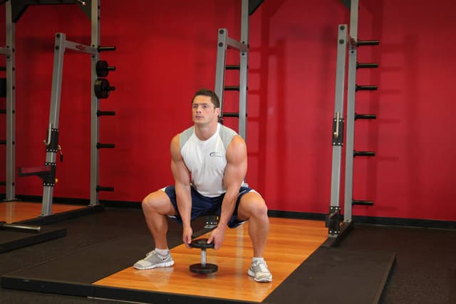 Plie Dumbbell Squat - view 2