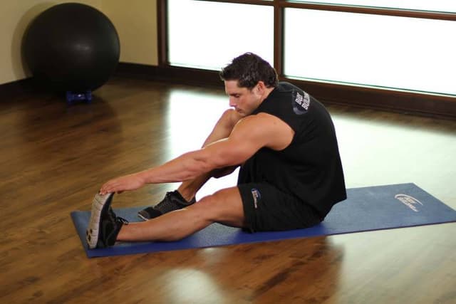 Seated Calf Stretch - view 2