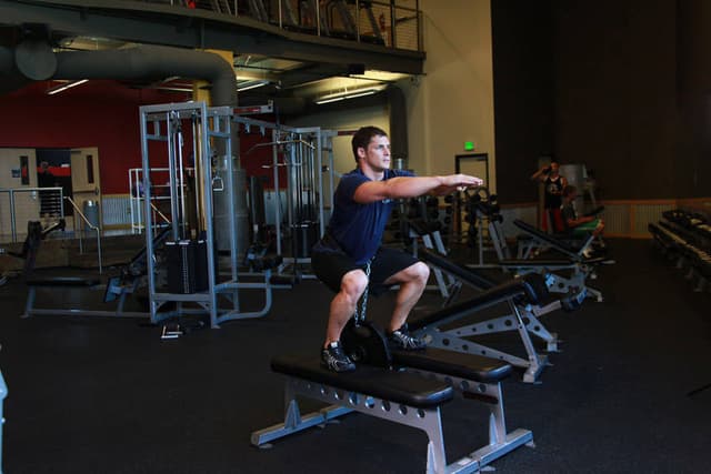 Weighted Squat - view 2