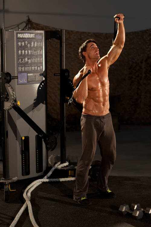 Alternating Cable Shoulder Press - view 2