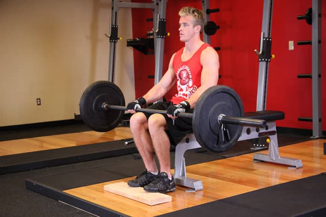 Barbell Seated Calf Raise