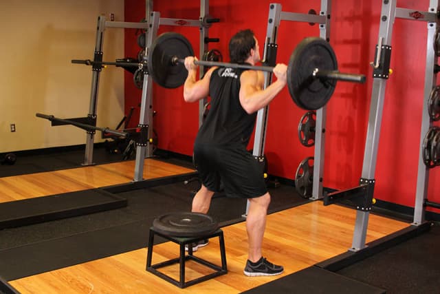 Barbell Squat To A Bench