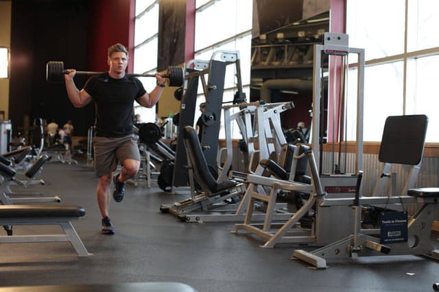 Barbell Walking Lunge