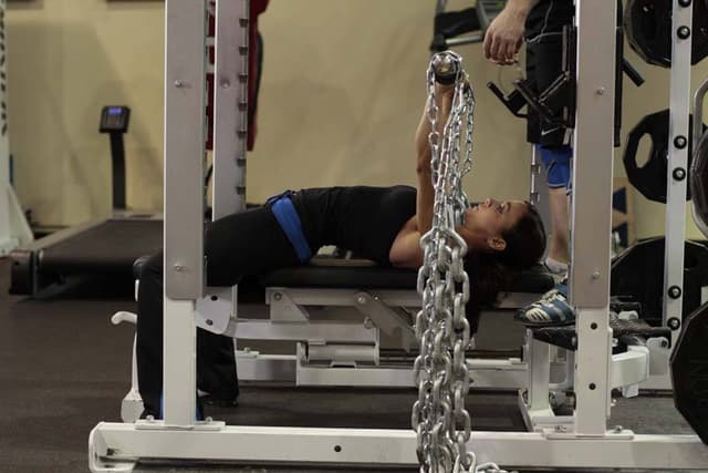 Bench Press with Chains - view 2