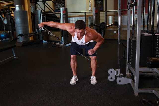 Bent Over Low-Pulley Side Lateral - view 2