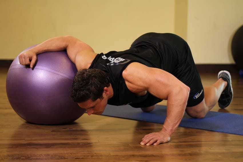 Chest Stretch on Stability Ball