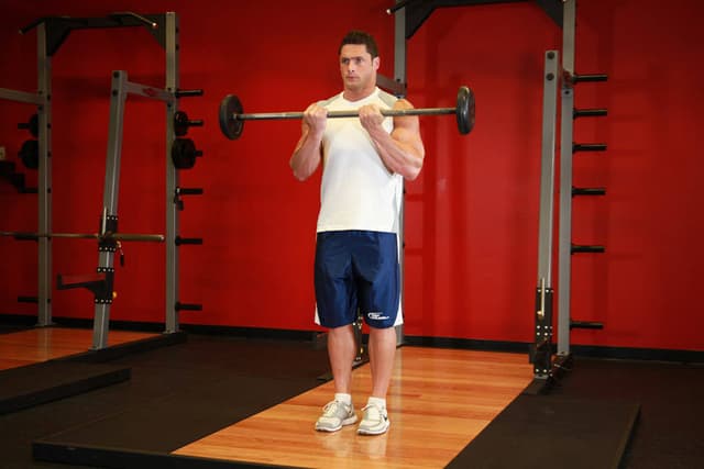 Close-Grip Standing Barbell Curl - view 2