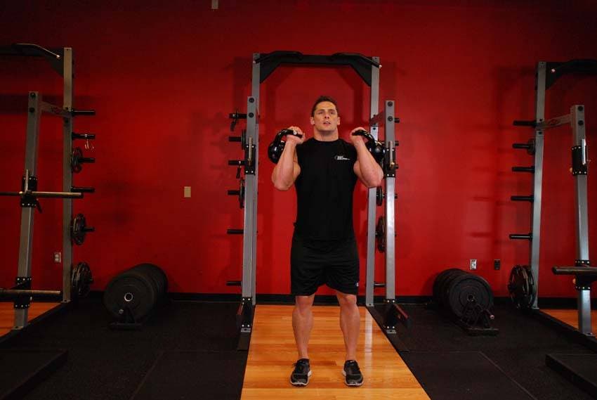 Double Kettlebell Push Press