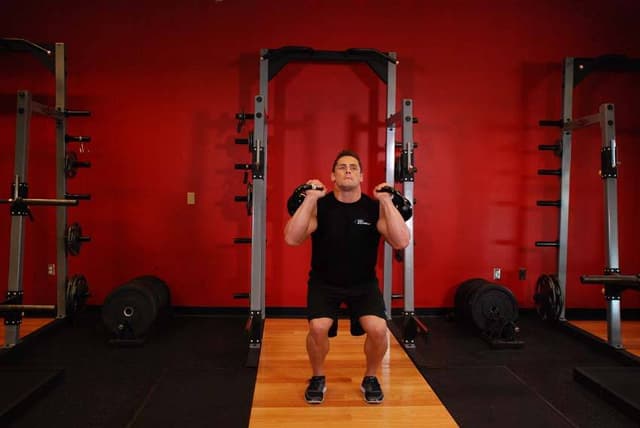 Double Kettlebell Push Press - view 2