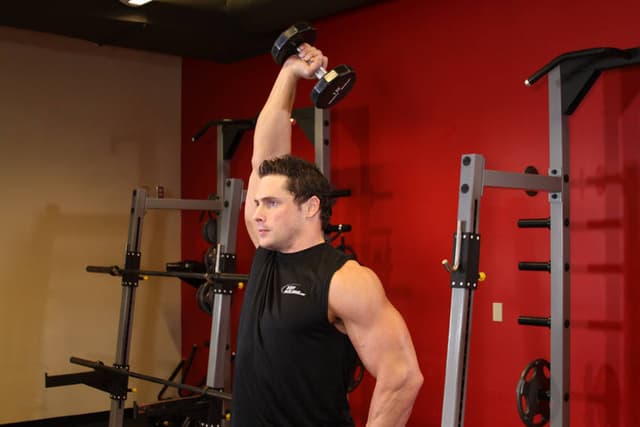 Dumbbell One-Arm Triceps Extension - view 2