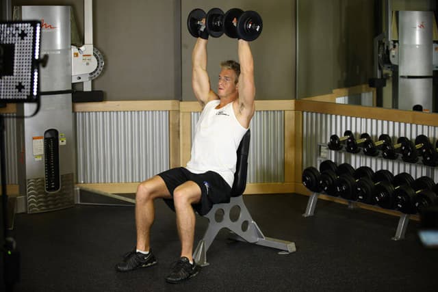 Dumbbell Shoulder Press - view 2