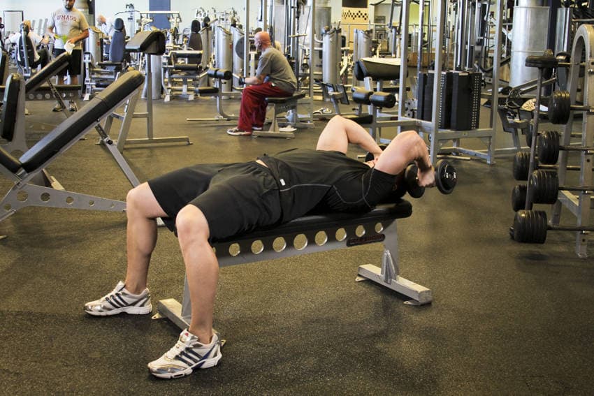 Dumbbell Tricep Extension -Pronated Grip