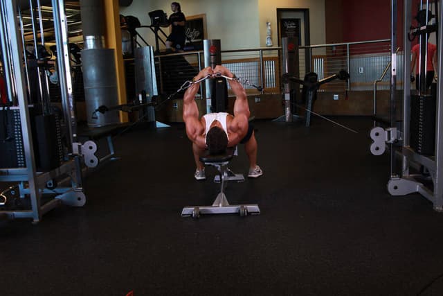 Flat Bench Cable Flyes - view 2