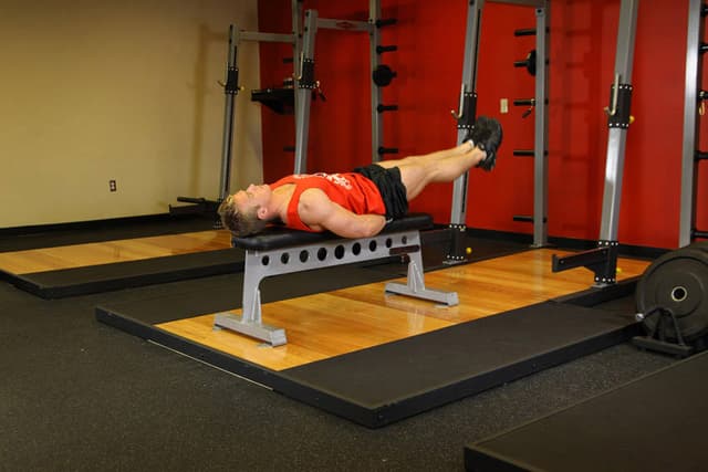 Flat Bench Leg Pull-In - view 2