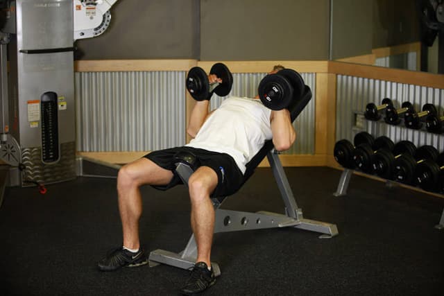 Incline Dumbbell Bench With Palms Facing In - view 2