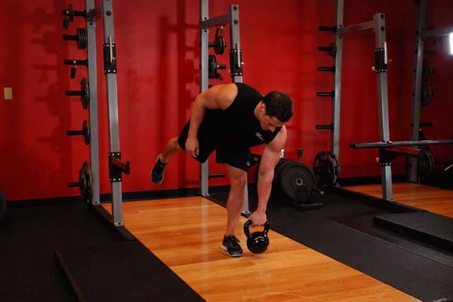 Kettlebell One-Legged Deadlift - view 2