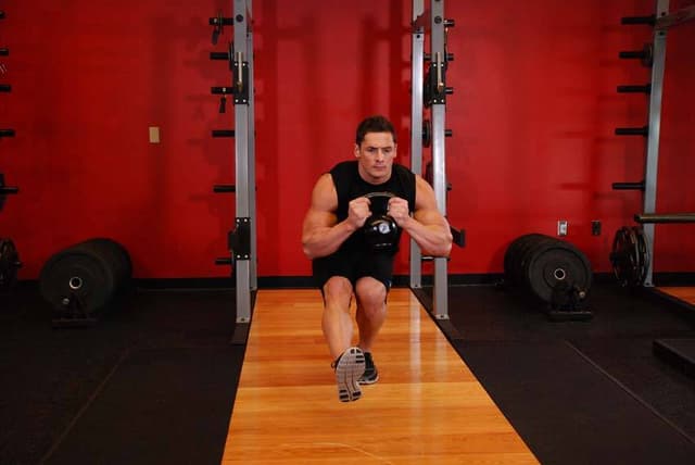 Kettlebell Pistol Squat - view 2