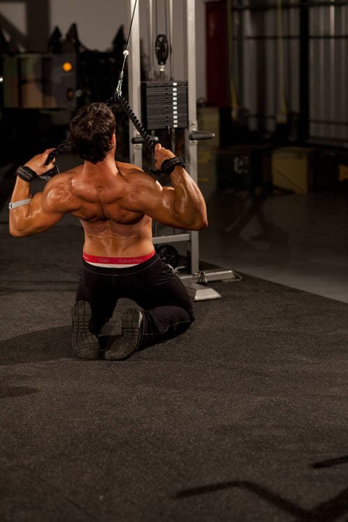 Kneeling High Pulley Row - view 2