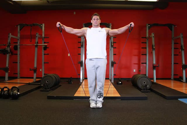 Lateral Raise - With Bands - view 2
