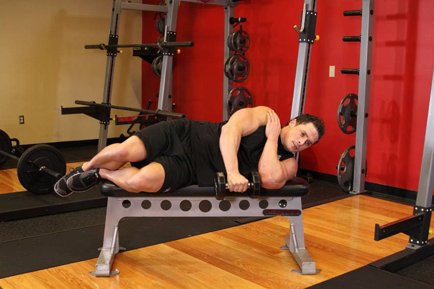 Lying One-Arm Lateral Raise