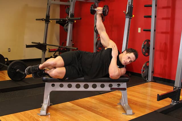 Lying One-Arm Lateral Raise - view 2