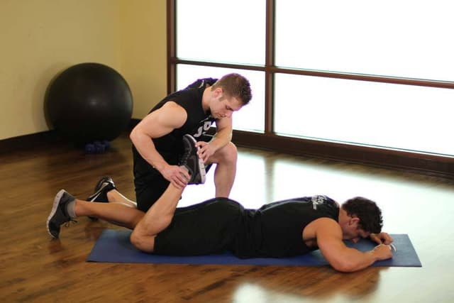 Lying Prone Quadriceps - view 2