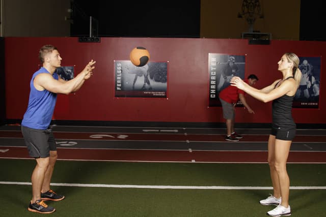 Medicine Ball Chest Pass - view 2