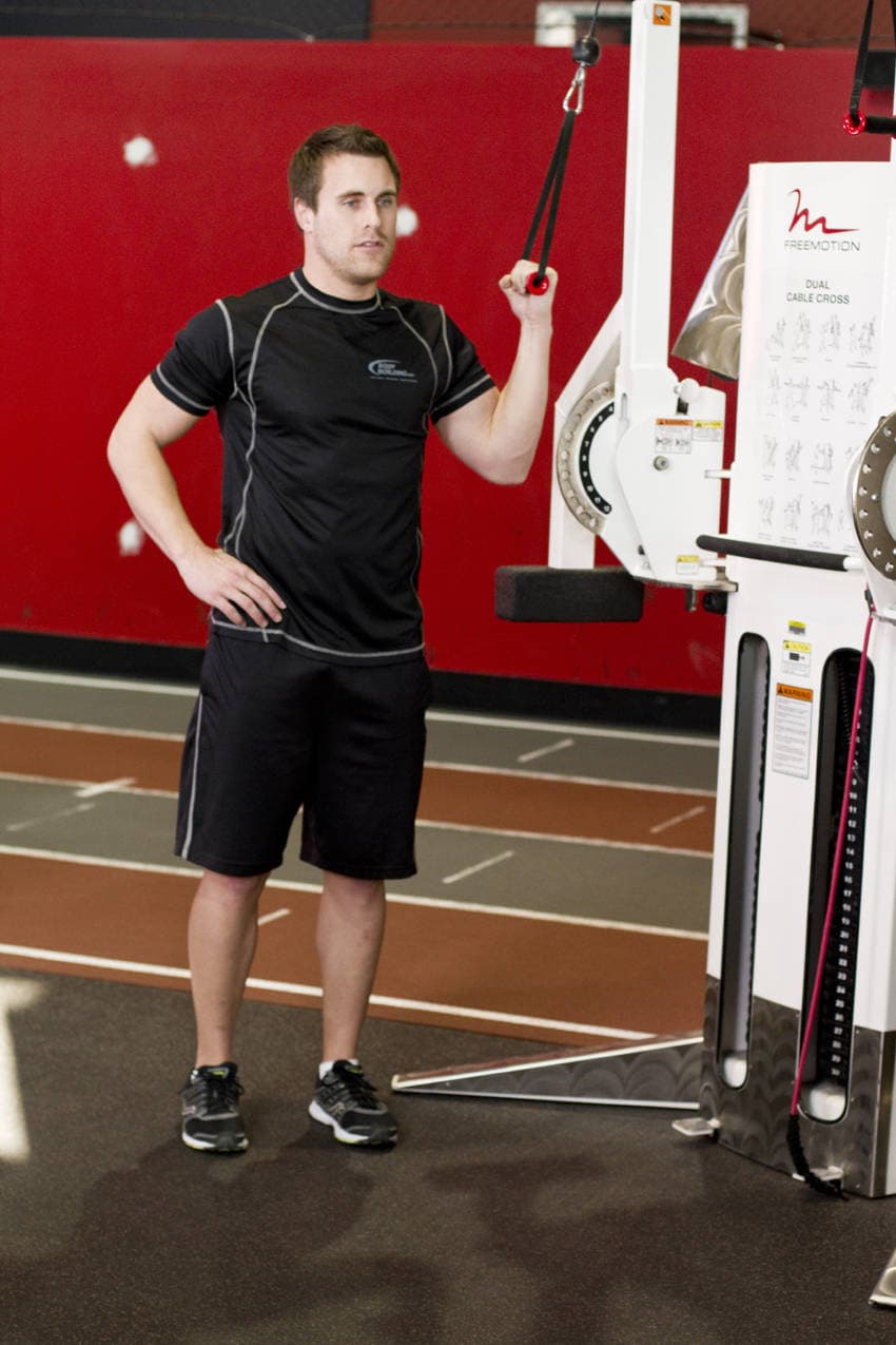 One-Arm High-Pulley Cable Side Bends