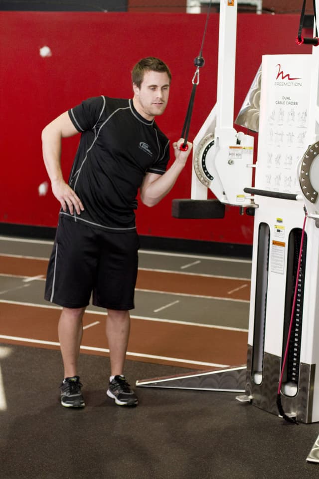 One-Arm High-Pulley Cable Side Bends - view 2