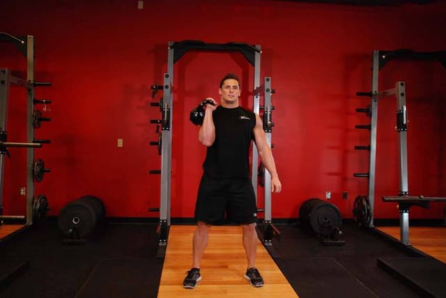 One-Arm Kettlebell Clean and Jerk - view 2