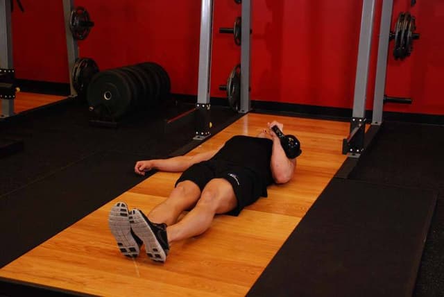 One-Arm Kettlebell Floor Press