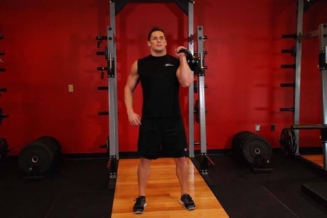 One-Arm Kettlebell Military Press To The Side
