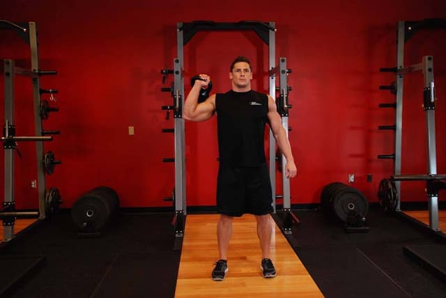 One-Arm Kettlebell Para Press