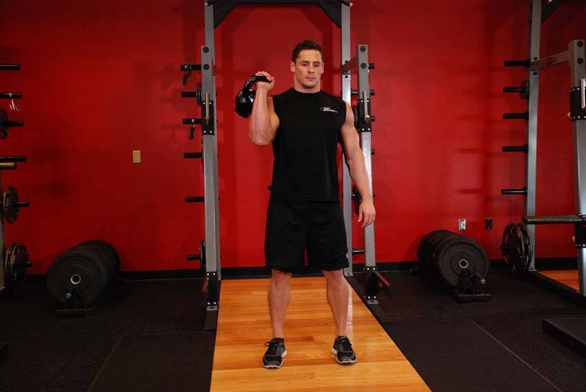 One-Arm Kettlebell Split Jerk