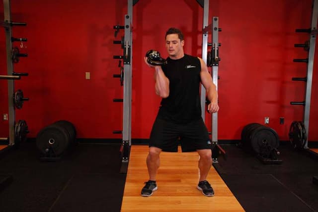 One-Arm Open Palm Kettlebell Clean - view 2