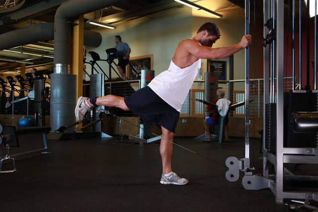 One-Legged Cable Kickback - view 2