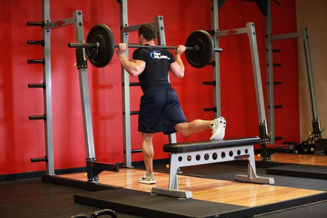 One Leg Barbell Squat