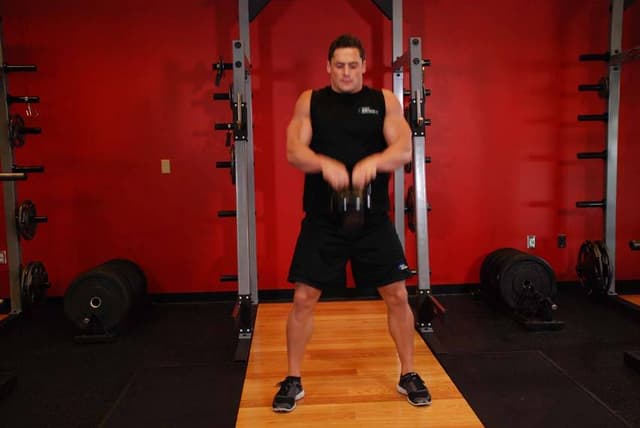 Open Palm Kettlebell Clean - view 2