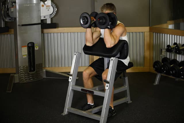 Preacher Hammer Dumbbell Curl - view 2