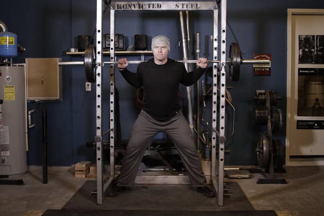 Reverse Band Power Squat