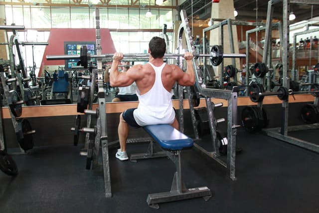 Seated Barbell Military Press