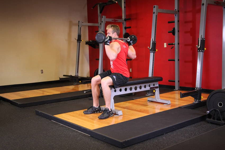 Seated Barbell Twist