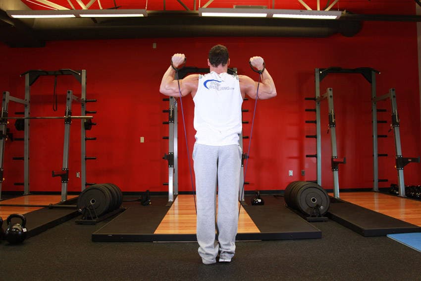 Shoulder Press - With Bands