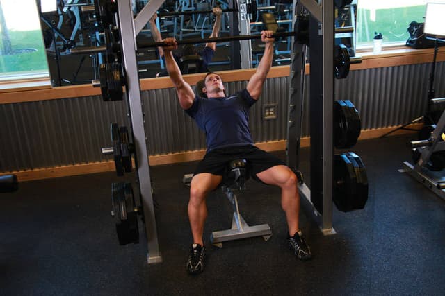 Smith Machine Incline Bench Press - view 2