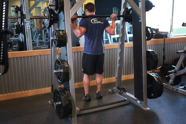 Smith Machine Reverse Calf Raises - view 2