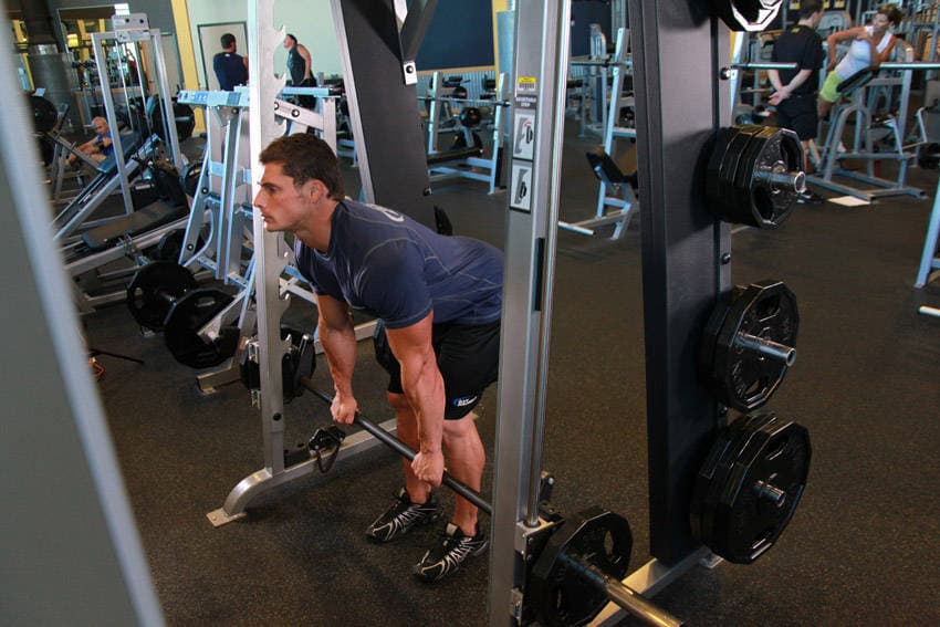 Smith Machine Stiff-Legged Deadlift