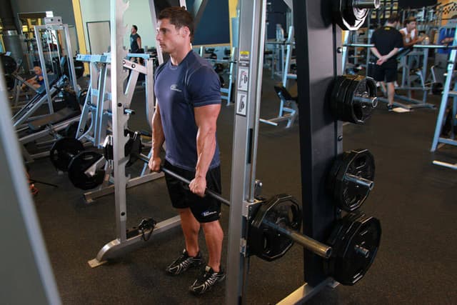 Smith Machine Stiff-Legged Deadlift - view 2
