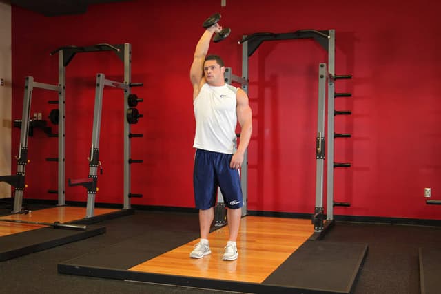 Standing One-Arm Dumbbell Triceps Extension